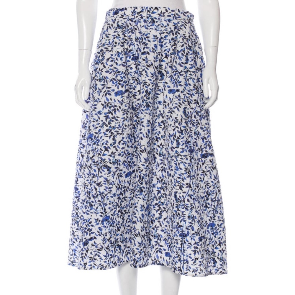 Saloni Floral Midi Skirt